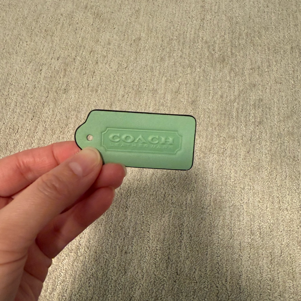 Coach Pistachio Vintage Green Hang Tag